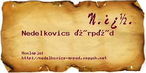 Nedelkovics Árpád névjegykártya